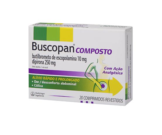 Buscopan composto 20 comprimidos uso adulto/oral