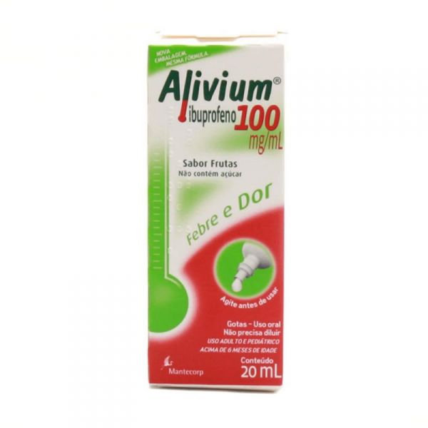 Alivium 20ml ml 100mg/ml (ibuprofeno) adulto,pediatrico